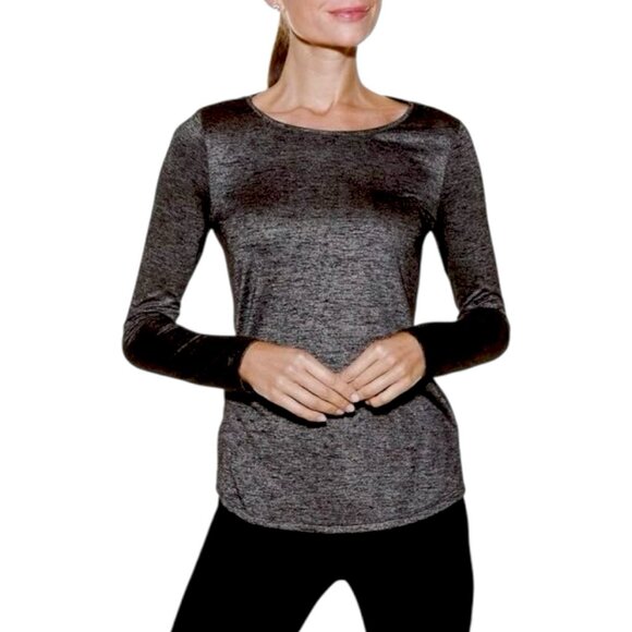 White House Black Market Tops - WHBM Black Heather Top